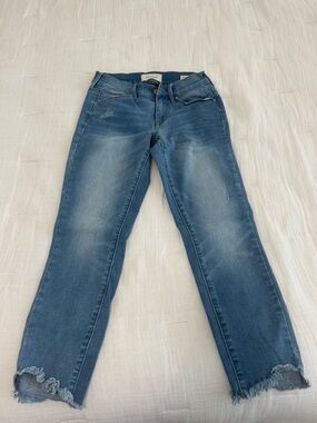 PacSun Blue Ankle Crop Straight Jeans